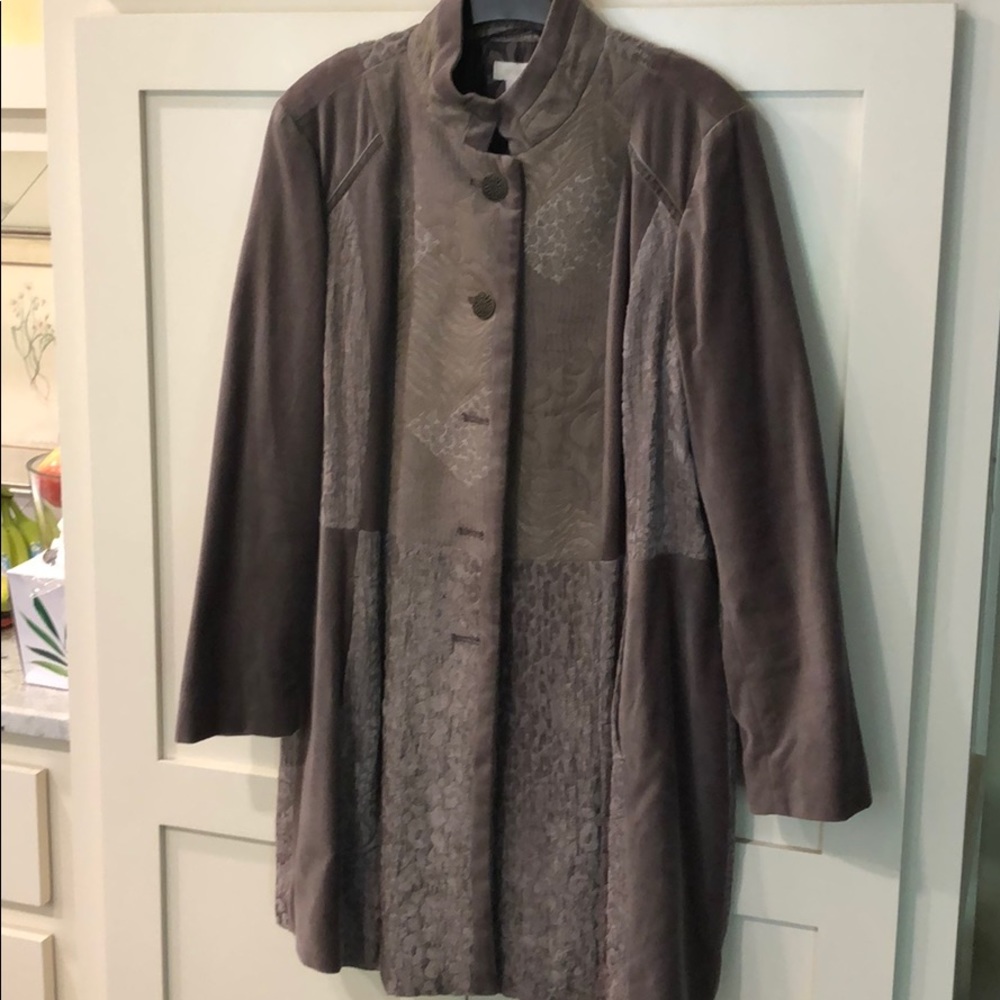 NWOT Chico’s sz 2 (L) jacket. Serg, Pepper style.